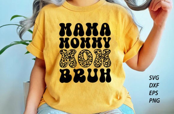Mama Mommy Mom Bruh Retro Mama Svg Graphics and Crafts
