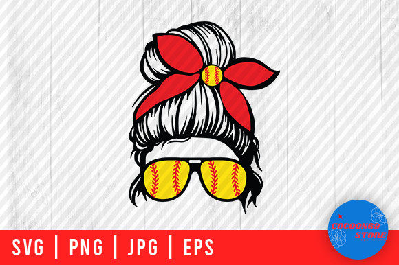 Softball Mom Life and Daughter Svg Graphics for Crafts
