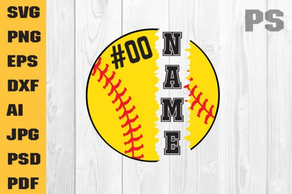 Softball Svg, Template, Softball Mom Graphics and Crafts